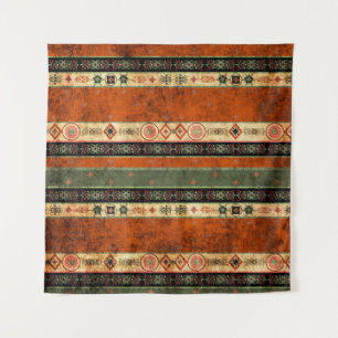 Ethnic Boho Grunge, Colourful Pattern. Tapestry