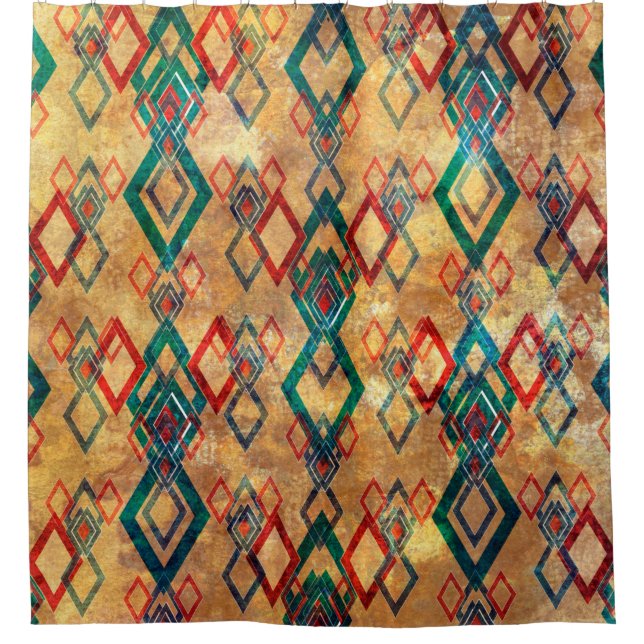 Ethnic boho grunge old pattern. Tribal art print.  (Front)