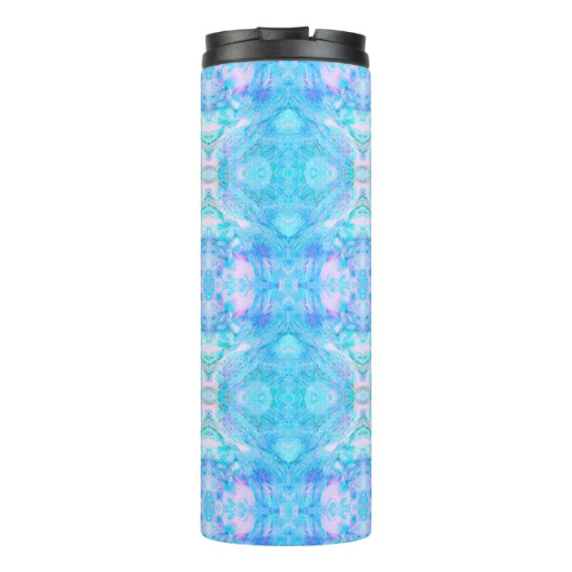 Ethnic Boho Pattern – Oriental Fantasy Abstract Thermal Tumbler (Back)
