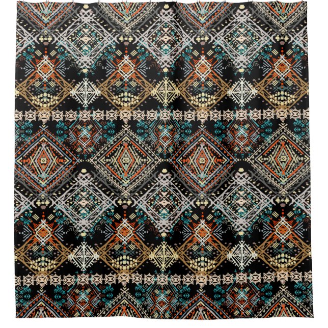 Ethnic boho seamless pattern. Ethno ornament. Trib (Front)