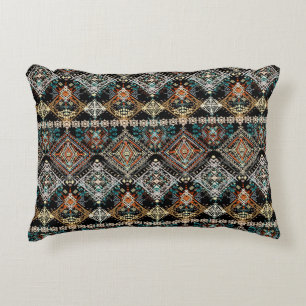 Ethnic boho seamless pattern. Ethno ornament. Trib Accent Pillow