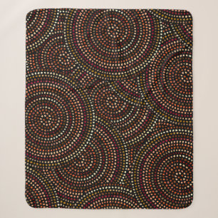 Ethnic boho seamless pattern in african style on b sherpa blanket