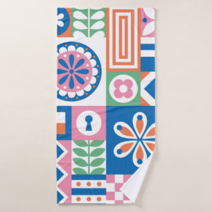 Ethnic boho seamless pattern. Tribal art print. Ab Bath Towel