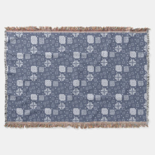 ethnic boho style geometric pattern. throw blanket