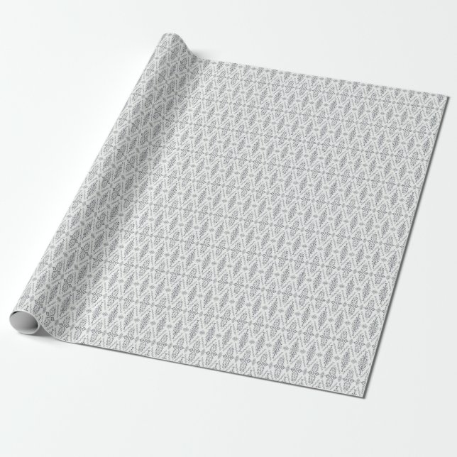 Ethnic Boho: Trendy Hand-Drawn Seamless. Wrapping Paper (Unrolled)
