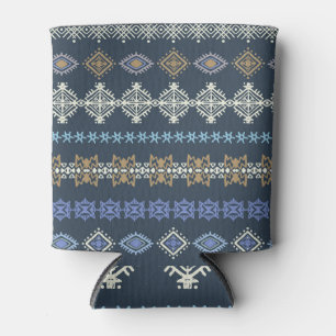 Ethnic boho: tribal art seamless. can cooler