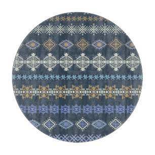 Ethnic boho: tribal art seamless. cutting board