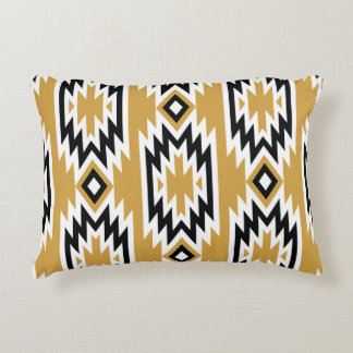 Ethnic boho: vintage geometric pattern. accent pillow
