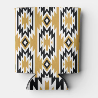 Ethnic boho: vintage geometric pattern. can cooler