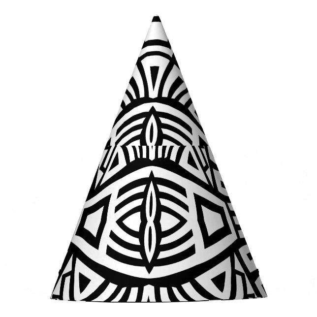 Ethnic Boho: Vintage Trendy Party Hat (Front)