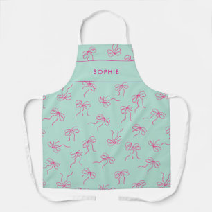 Ethnic Bows and Coquette Christmas Inspired Trendy Apron