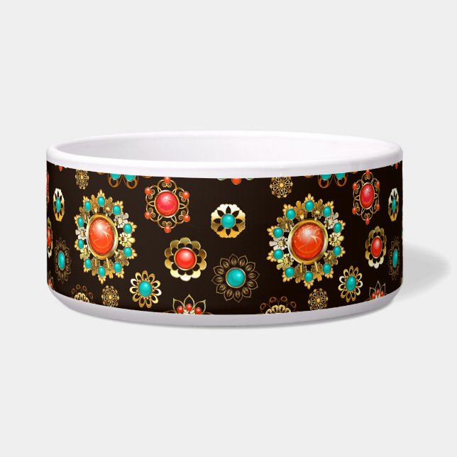 Ethnic Brooches Seamless Pattern (Front)