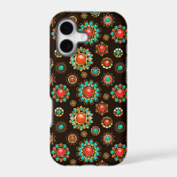 Ethnic Brooches Seamless Pattern