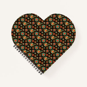 Ethnic Brooches Seamless Pattern Notebook