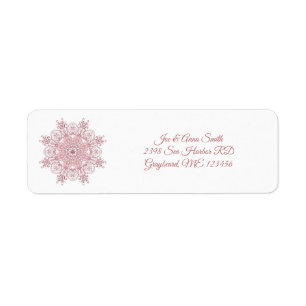 Ethnic Coral floral Mandala