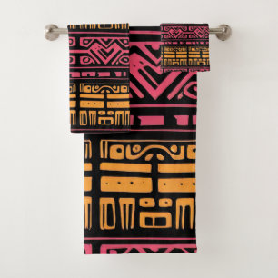 Ethnic Design Bath Towels Set