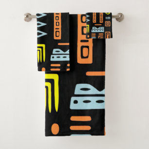 Ethnic Design Bath Towels Set