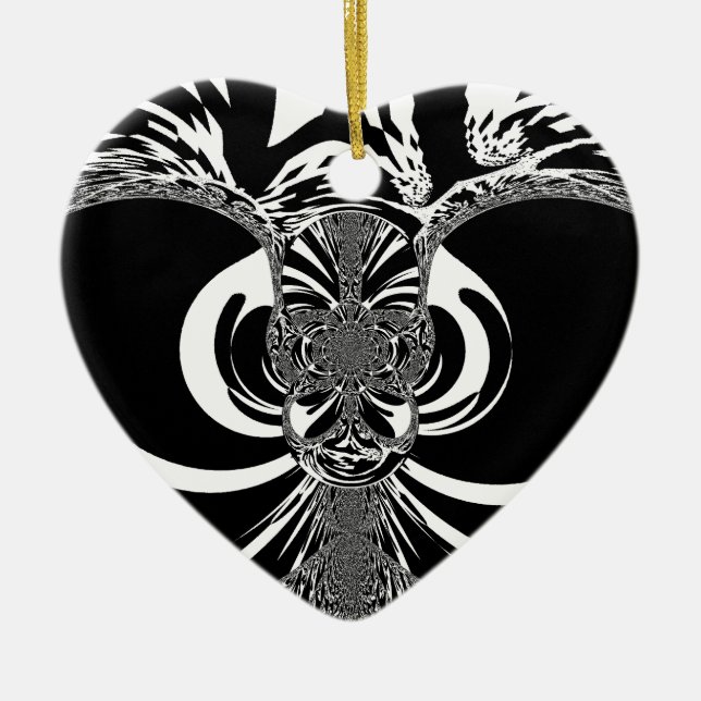 Ethnic Design Ceramic Ornament (Front)