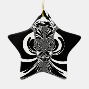 Ethnic Design Ceramic Ornament