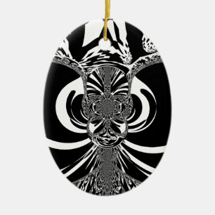 Ethnic Design Ceramic Ornament