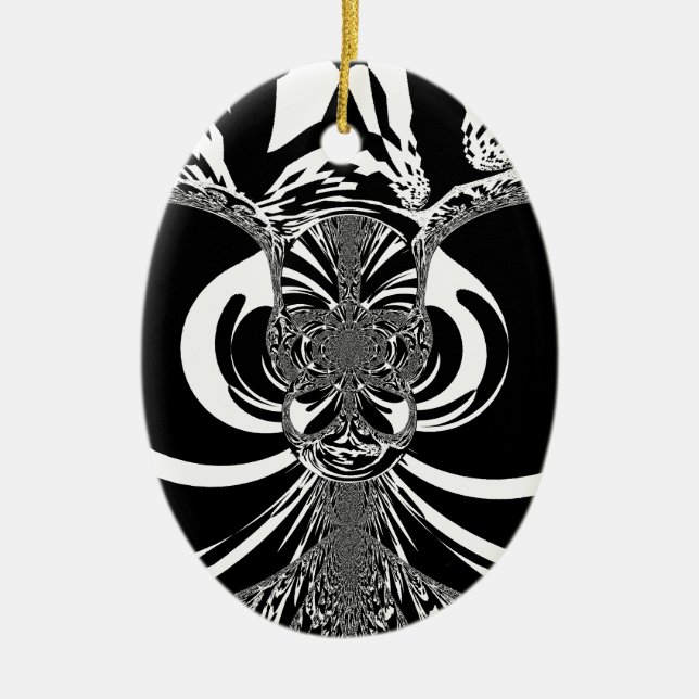 Ethnic Design Ceramic Ornament (Front)