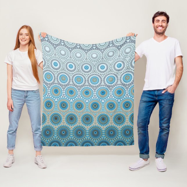 Ethnic Design Pattern Fleece Blanket (In Situ)