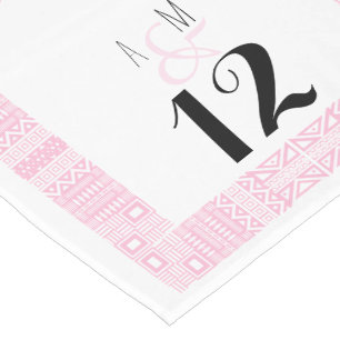 Ethnic Design Personalized Wedding Table Runner 1