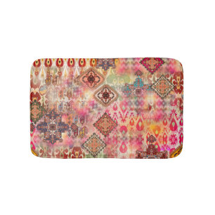 Ethnic Digital Abstract Seamless Pattern Bath Mat