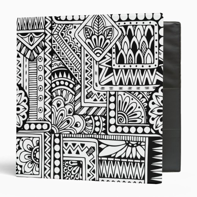 Ethnic Doodle Binder (Front/Inside)