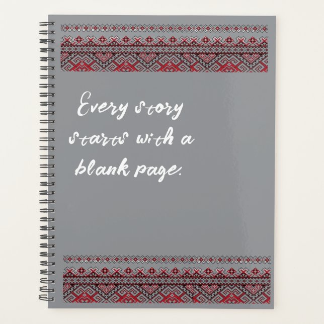 Ethnic Embroidered  Planner (Front)