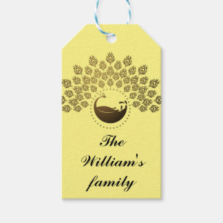 Ethnic Family name personalized Gift Tags