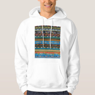 Ethnic Feathers: Embroidery Boho Chic Hoodie