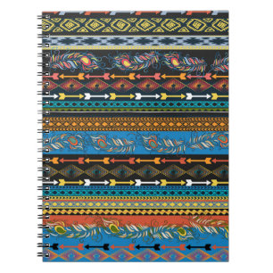 Ethnic Feathers: Embroidery Boho Chic Notebook