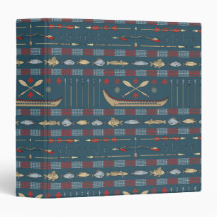 Ethnic Fishing Pattern Binder