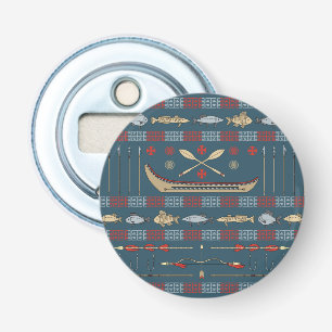 Ethnic Fishing Pattern Bottle Opener