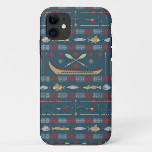 Ethnic Fishing Pattern iPhone 11 Case