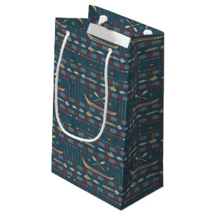 Ethnic Fishing Pattern Small Gift Bag
