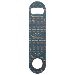 Ethnic Fishing Pattern Speed Bottle Opener