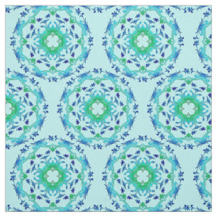 Ethnic  floral circles mandala /pattern. fabric