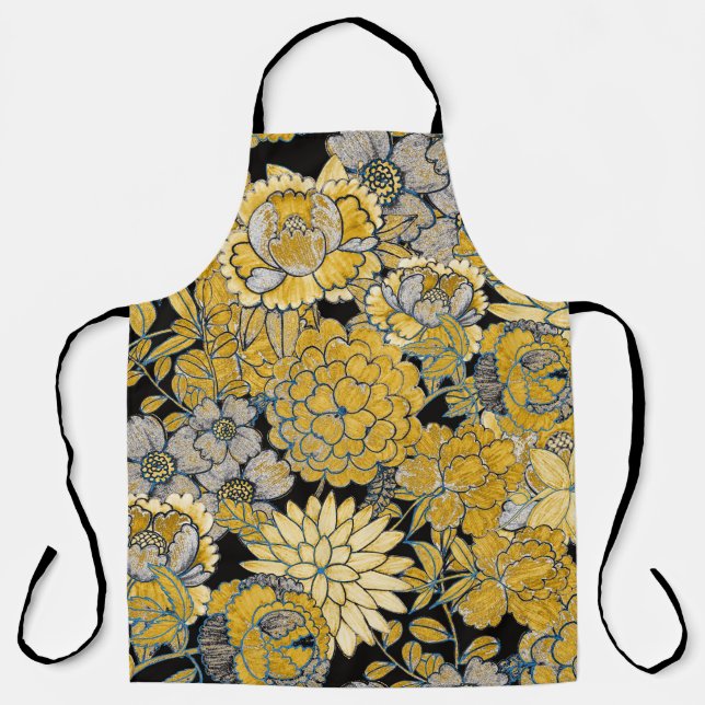 Ethnic Floral: Creative Paisley Texture. Apron (Front)