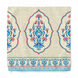Ethnic Floral Fabric: Seamless Elegance Bandana