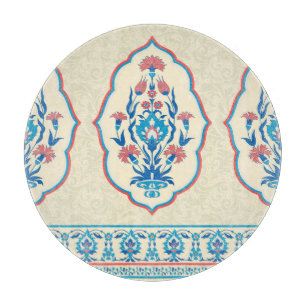 Ethnic Floral Fabric: Seamless Elegance Cutting Board