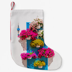 Ethnic Floral: Garden Wall Small Christmas Stocking