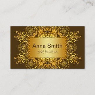 Ethnic floral mandala. business card