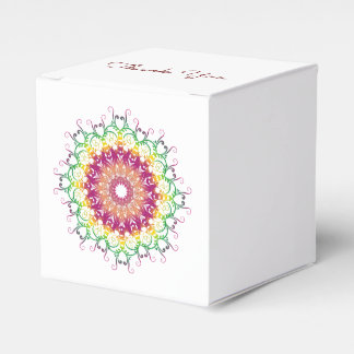 Ethnic Floral  Mandala. Favour Box