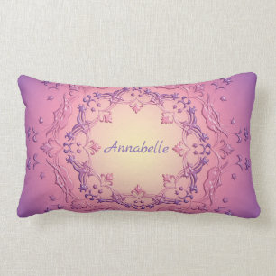 Ethnic floral mandala. lumbar pillow