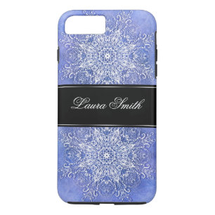 Ethnic Floral Mandala on grunge bascgrounde iPhone Case-Mate iPhone Case