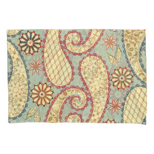 Ethnic floral, paisley vintage style. pillowcase