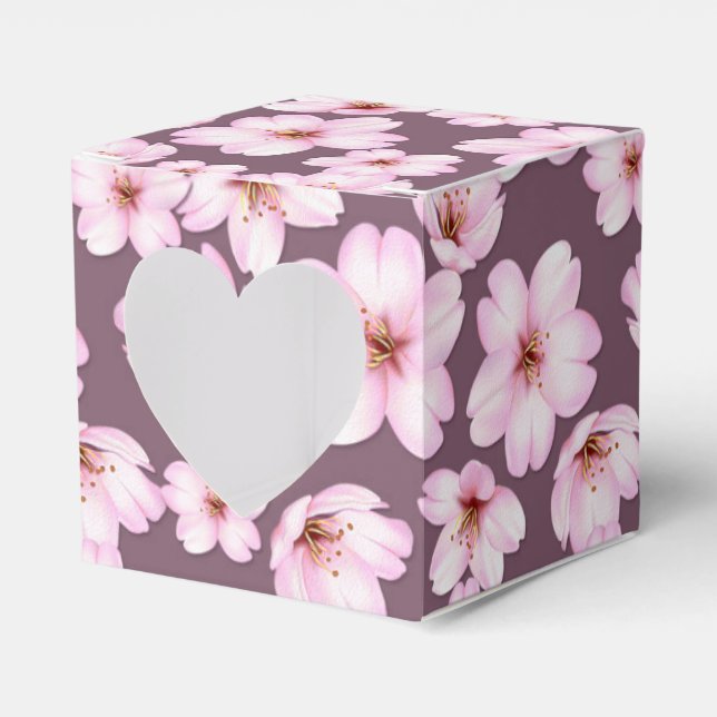 Ethnic Floral Retro Favor Box (Front Side)