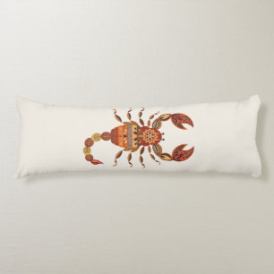 Ethnic Floral Scorpion Body Pillow